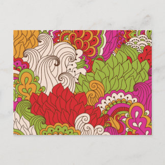 Het kleurrijke Boheemse Boho Elegante Patroon van Briefkaart