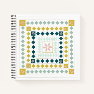 Het kleurrijke Moderne Geometrische Ontwerp van de Notitieboek