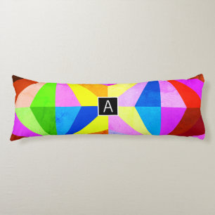 Het kleurrijke Moderne Multi-Colored Geometrische Lichaamskussen