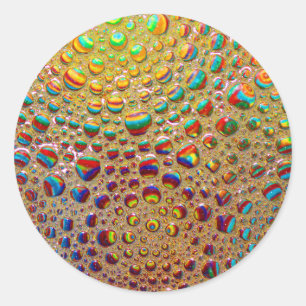 Het kleurrijke Multicolored Art. van Zeepbels Ronde Sticker