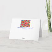 Het kleurrijke Patroon van de Puzzel Kaart (Achterkant)