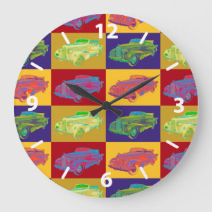 Het kleurrijke Pop-art van Cadillac Lasalle van Grote Klok