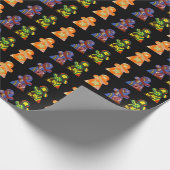 Het kleurrijke Verpakkende Document van Mensen Cadeaupapier (Hoek)