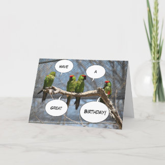 Het kleurrijke Wenskaart van Vogels Kaart