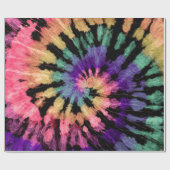 Het kleurstofpatroon. Door de hand getrokken regen Cadeaupapier (Vlak)