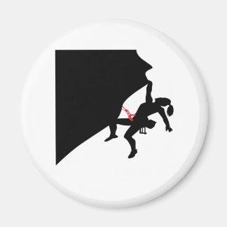 Het klimbergiertje Black Silhouette Magneet