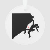 Het klimbergiertje Black Silhouette Ornament (achterkant)