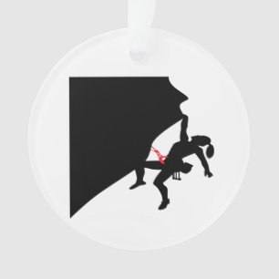 Het klimbergiertje Black Silhouette Ornament