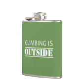 Het klimmen is buiten heupfles (Links)