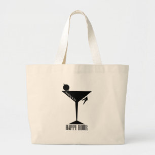 Het klimmen is mijn gelukkige uur grote tote bag