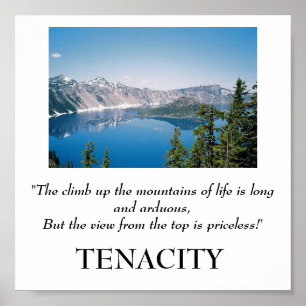 Het klimmen van de bergen van het poster van het l