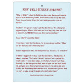 Het klittenkonijn - Klembord (Achterkant)