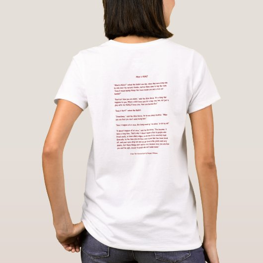 Het klittenkonijn - wat echt is - de T- T-shirt (Achterkant)