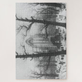 Het klooster begraafplaats in de sneeuw door Caspa Legpuzzel (Verticaal)