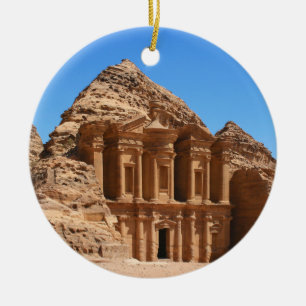 Het klooster Petra Jordanië Keramisch Ornament