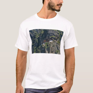 Het klooster Taktsang op de klif, Paro, Bhutan T-shirt