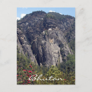 het klooster van de het nestklip van de tijger briefkaart