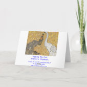 Het knallen van Cork Kaart (Achterkant)