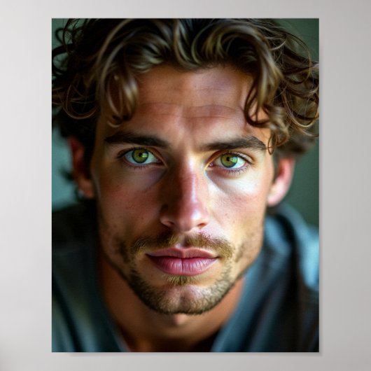 Het knappe jonge Amerikaanse man Poster (Voorkant)