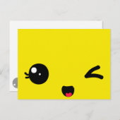 Het knipogen briefkaart (Voorkant / Achterkant)