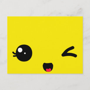 Het knipogen briefkaart