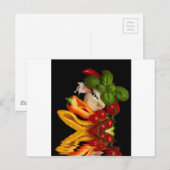 Het Knoflook van de Tomaten van het Basilicum van Briefkaart (Voorkant / Achterkant)