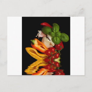 Het Knoflook van de Tomaten van het Basilicum van Briefkaart
