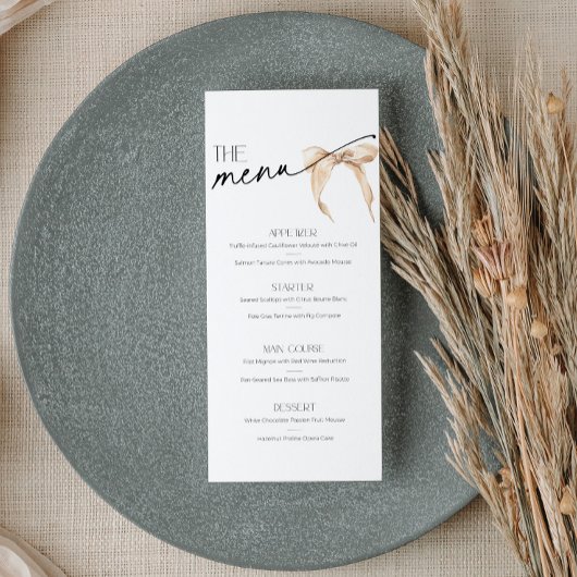 Het knopen van de knoop Vrijgezellenfeest Menu neu