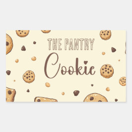 Het koekje van de pantry rechthoekige sticker