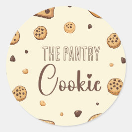 Het koekje van de pantry ronde sticker