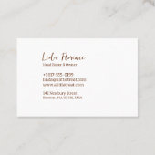 Het koekje van de pantry visitekaartje (Achterkant)