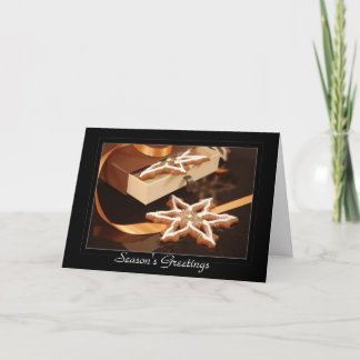 Het Koekje van de Ster van de peperkoek Feestdagen Kaart