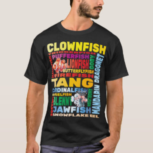 Het koele en esthetische aquarium t-shirt