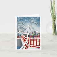 Het koele oosterse art. van het de winterlandschap
