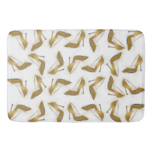 Het koele trendy fauxgoud schittert hoge badmat