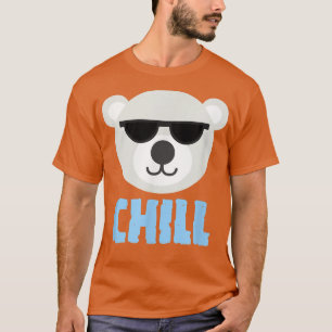Het koelen Beer van Polar in zonnebril T-shirt