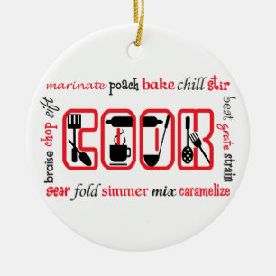 Het koken Termijnen Keramisch Ornament