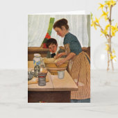 Het Koken van de moederdag met Mamma Kaart (Gele Bloem)