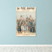 Het koloniale leger canvas afdruk (Insitu (Houten vloer))