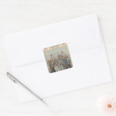 Het koloniale leger vierkante sticker (Envelop)