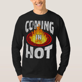 Het komen in Hete Verf Schil Noodsituatie Vuur Vla T-shirt