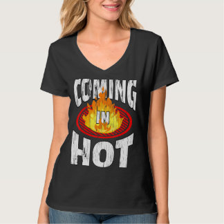 Het komen in Hete Verf Schil Noodsituatie Vuur Vla T-shirt