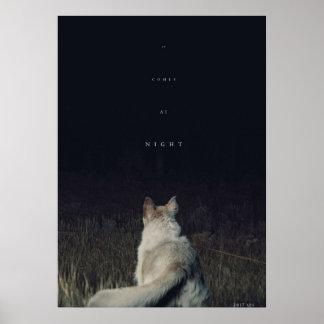 Het komt bij film van het Nacht grafisch Poster