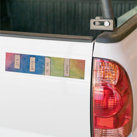 Het komt goed. bumpersticker (Op Truck)