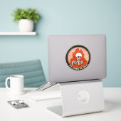 Het komt goed sticker (Laptop op bureau)