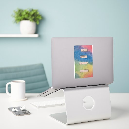 Het komt goed. sticker (Laptop op bureau)