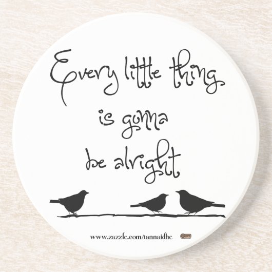 Het komt goed zandsteen onderzetter (Voorkant)