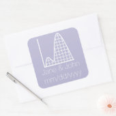 Het komt samen in lavendel Sticker (Envelop)