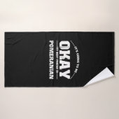 Het komt wel goed mijn beste vriend is Pommeren Badhanddoek (Badhanddoek)