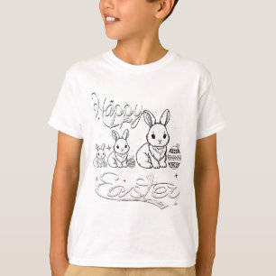 Het konijn groeide op met het jagen op Pasen-cadea T-shirt